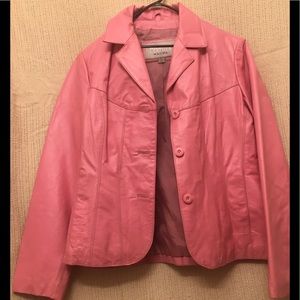 Pink Leather Jacket